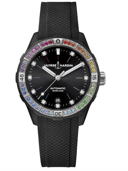 Ulysse Nardin Diver Rainbow 39mm Replica Watch Price 8163-182B1LE-2A-RAIN-3A